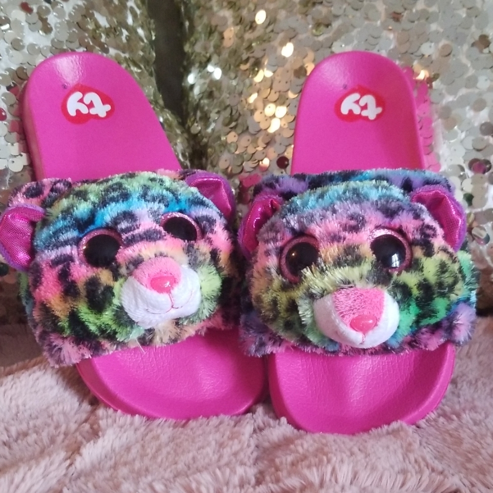 Ty lisa frank lepord slipon sandles